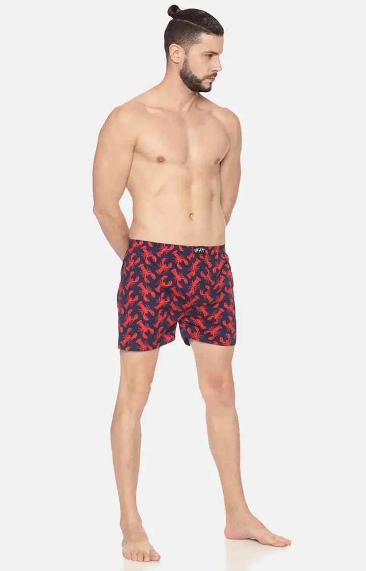 Showoff | Showoff Men's Blue and Red  Casual Printed Boxer 1