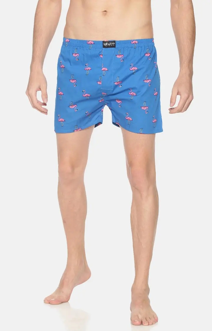 Showoff | Showoff Men's Blue and Red  Casual Printed Boxer 2