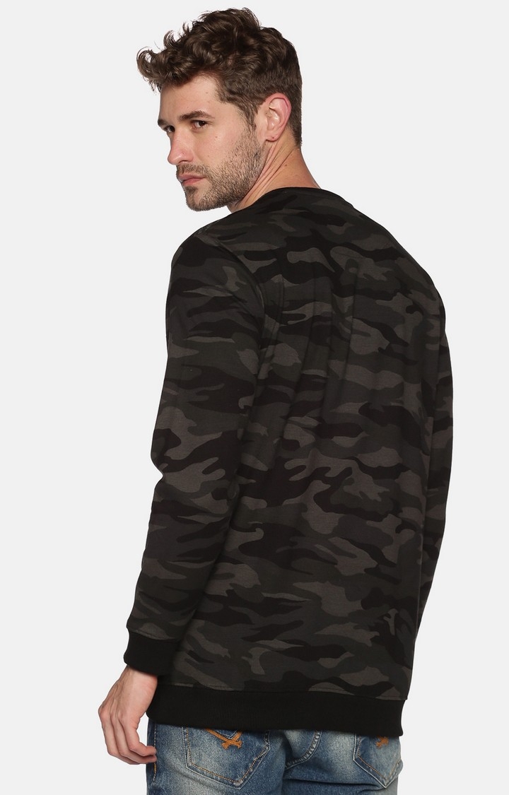 Showoff | Showoff Men'S  Casual Black Sweatshirt 2