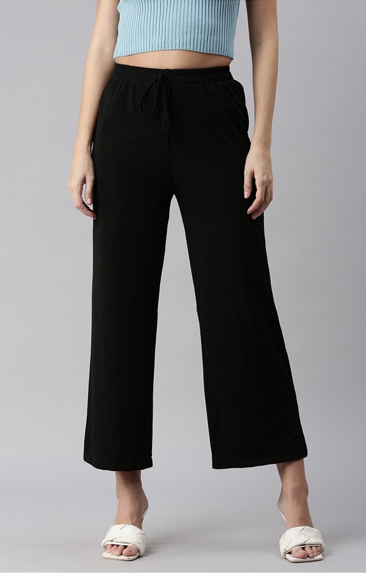Buy Women Black Slim Pants Online at Best Price in India - Suvidha Stores