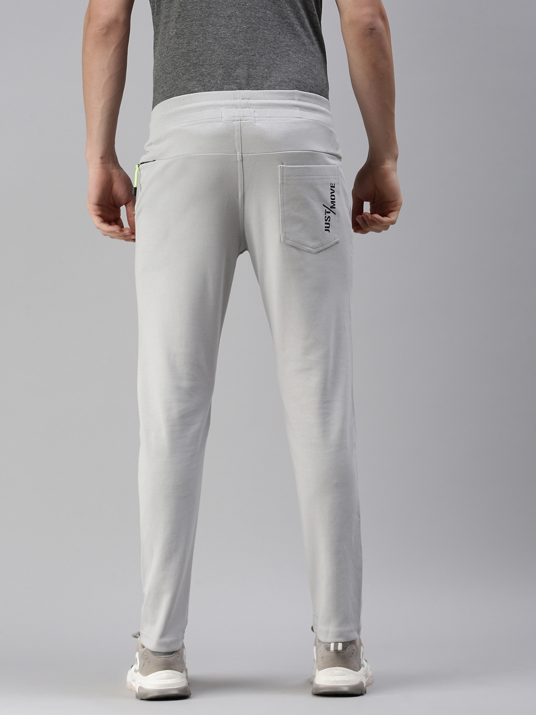 Showoff | SHOWOFF Men Grey Solid  Regular Fit Track Pant 2
