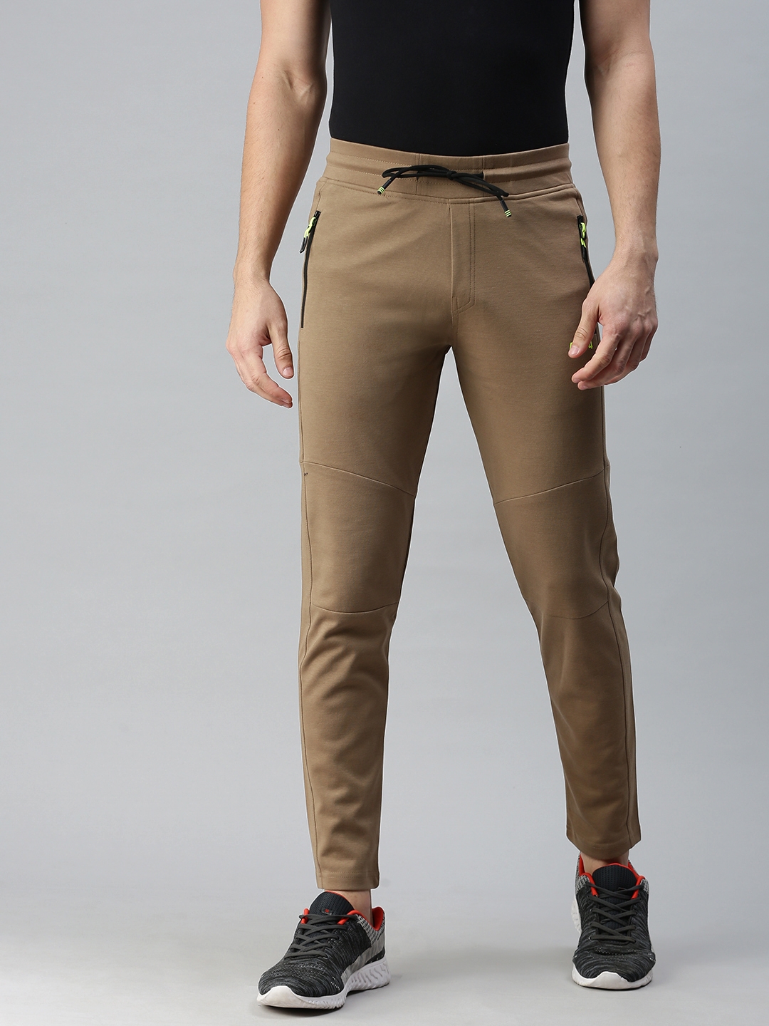 Buy Octave Khaki Cotton Track Pants for Men Online  Tata CLiQ