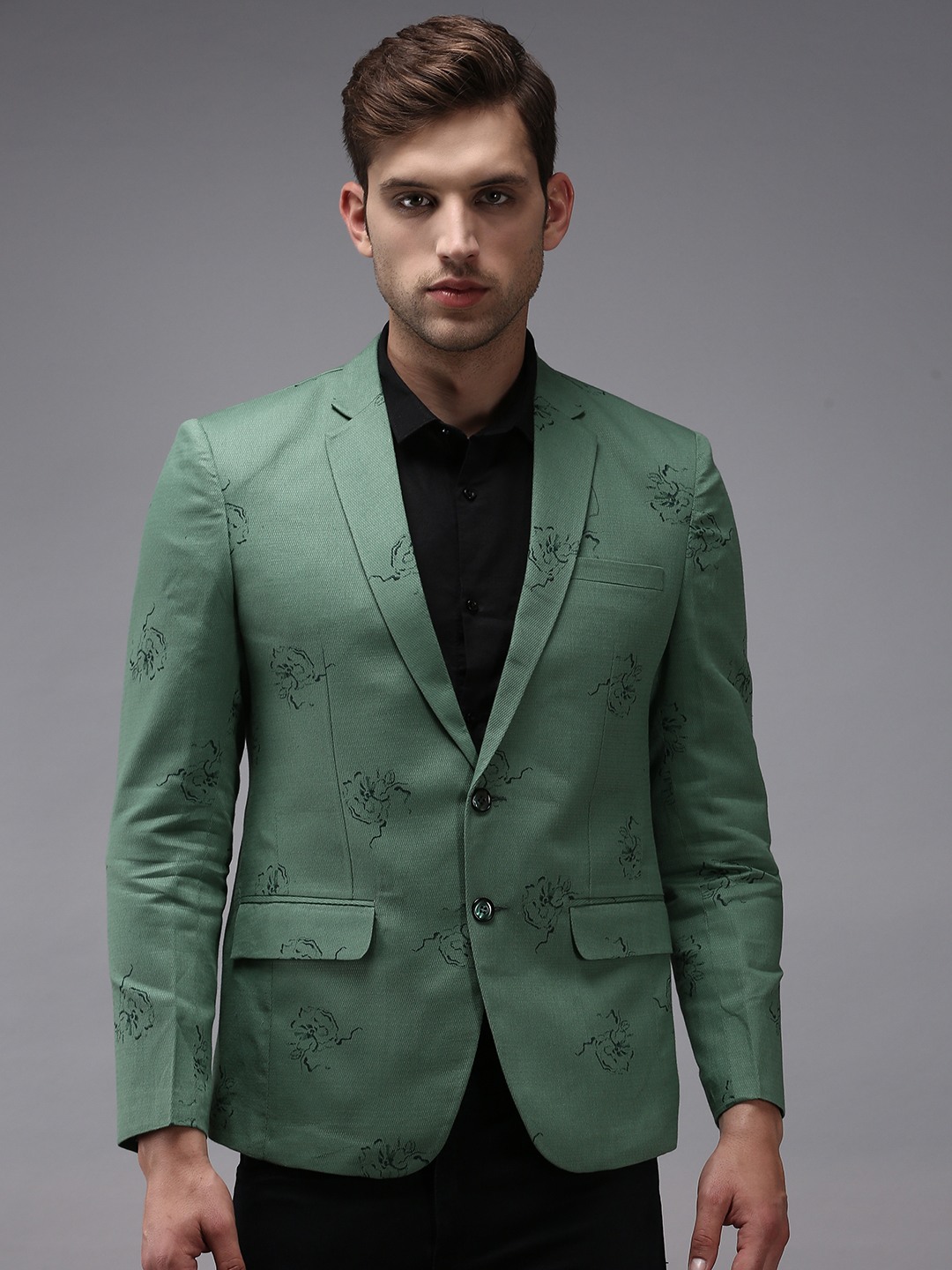 Chinese collar shirt hotsell and blazer