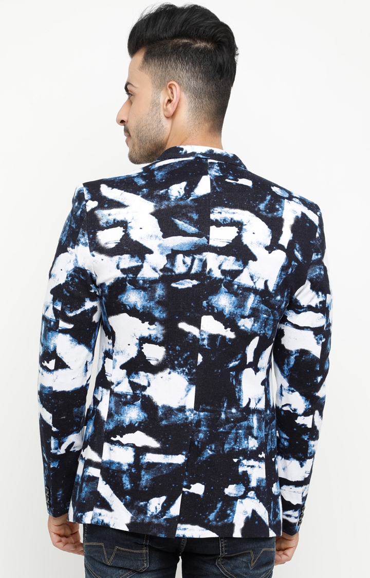 Showoff | SHOWOFF Men's Knited Full Sleeve Slim Fit Printed Casual Blazer 3