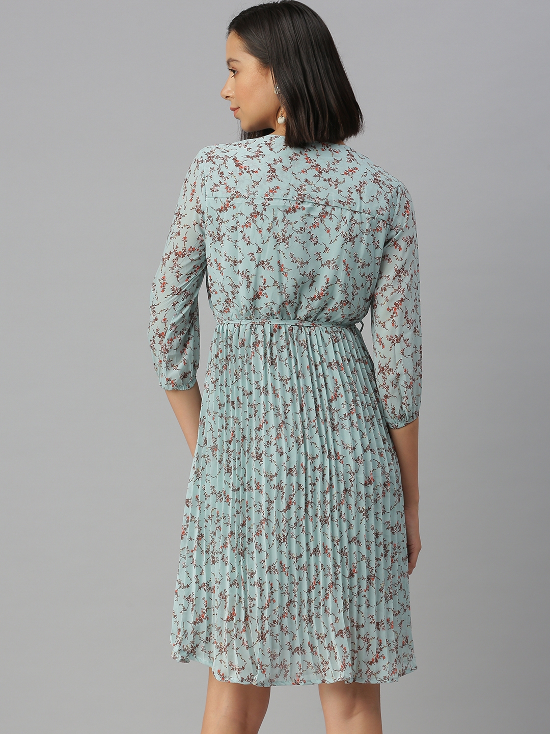 Showoff | Women's BluePrinted Dress 3