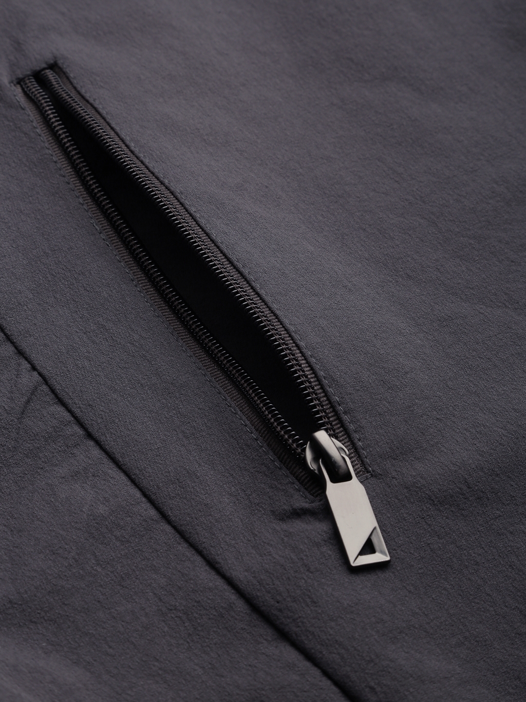 Showoff | SHOWOFF Men Grey Solid  Mandarin Collar Full Sleeves Padded Jacket 7