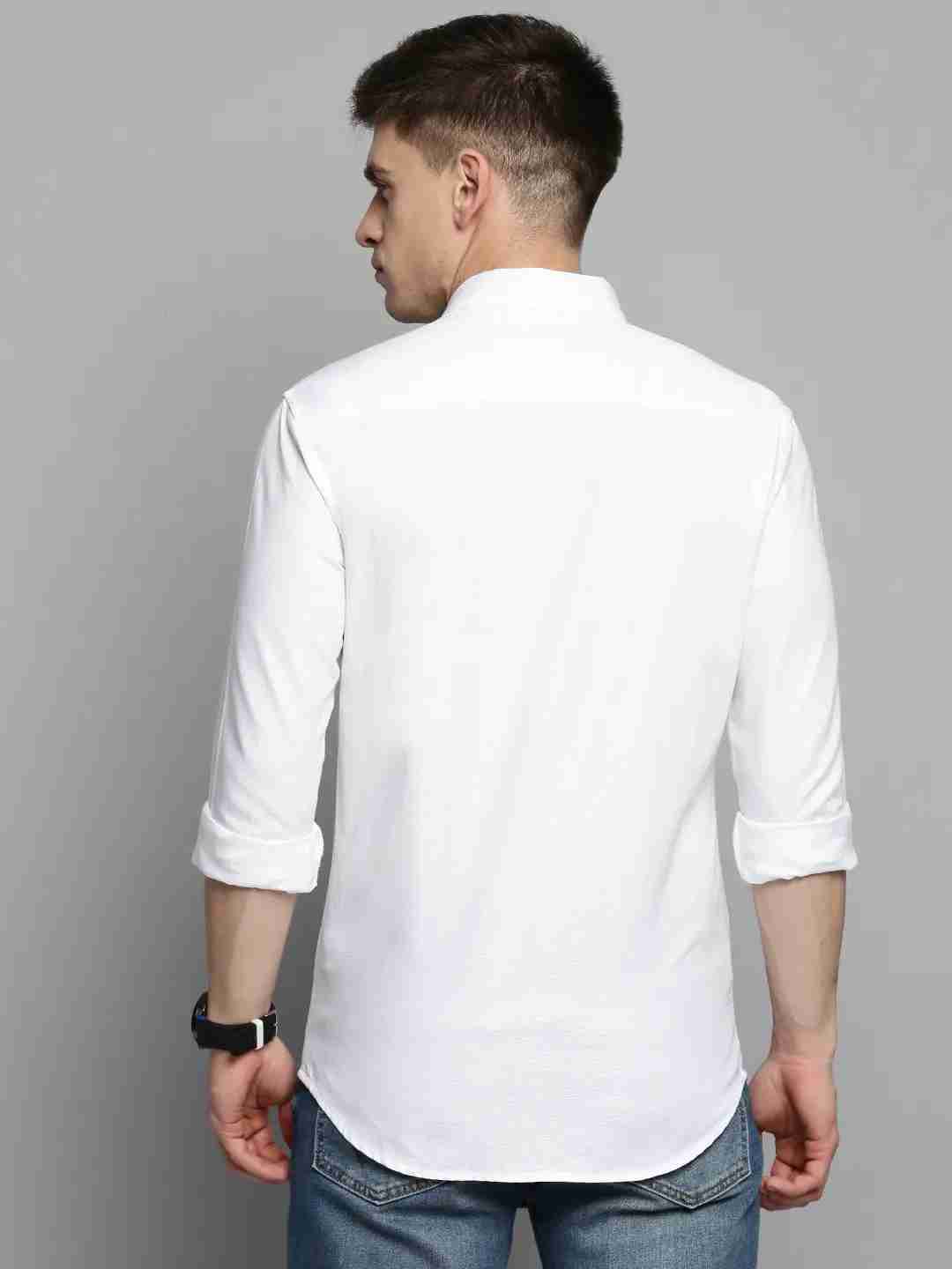 SHOWOFF Men Blue Striped Spread Collar Full Sleeves Casual Shirt