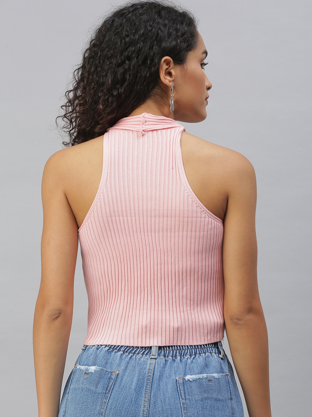 Showoff | Women's Pink Solid Top 3