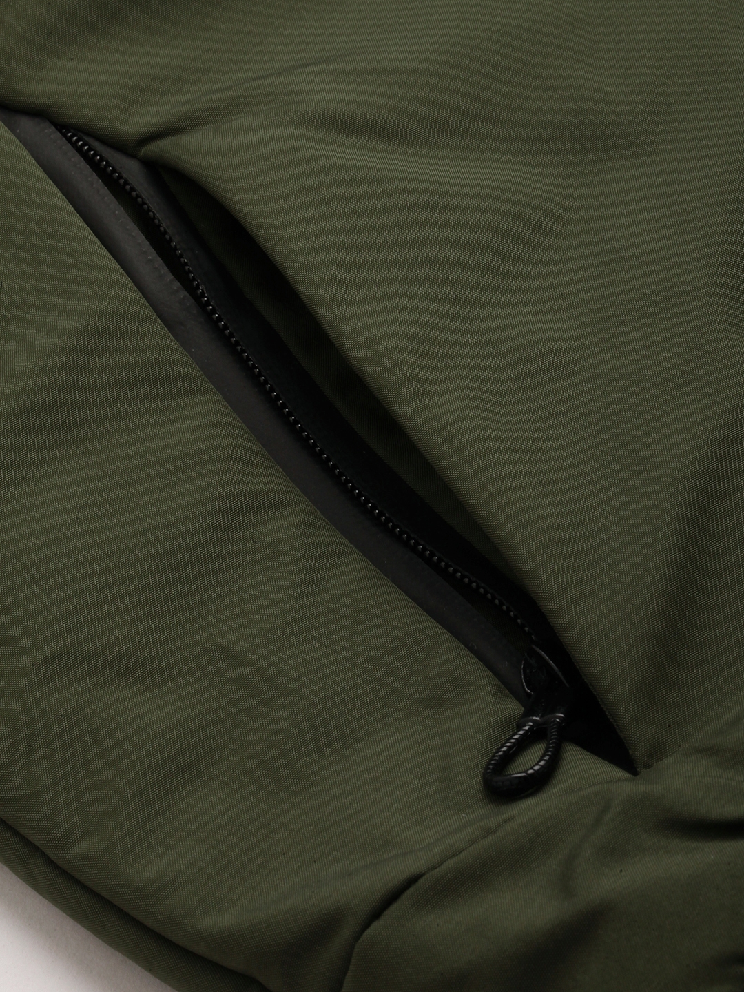Showoff | SHOWOFF Men's Solid Olive Mandarin Collar Padded Jacket 7