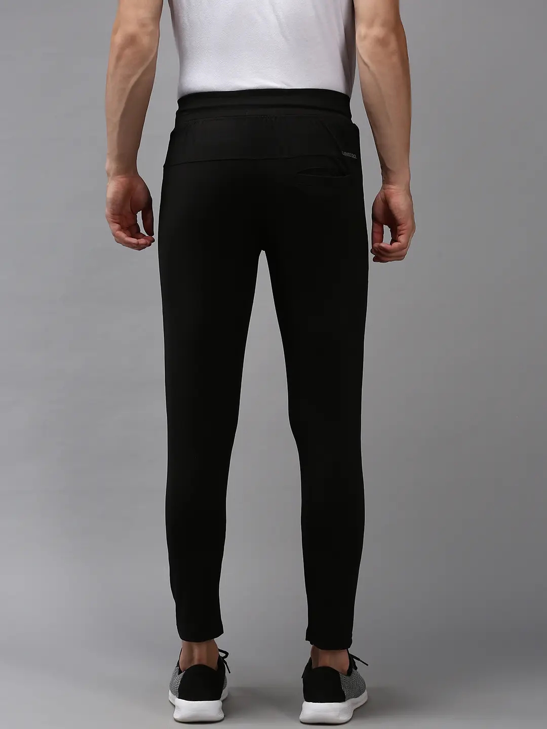 Showoff | SHOWOFF Men Black Solid  Regular Fit Track Pant 2