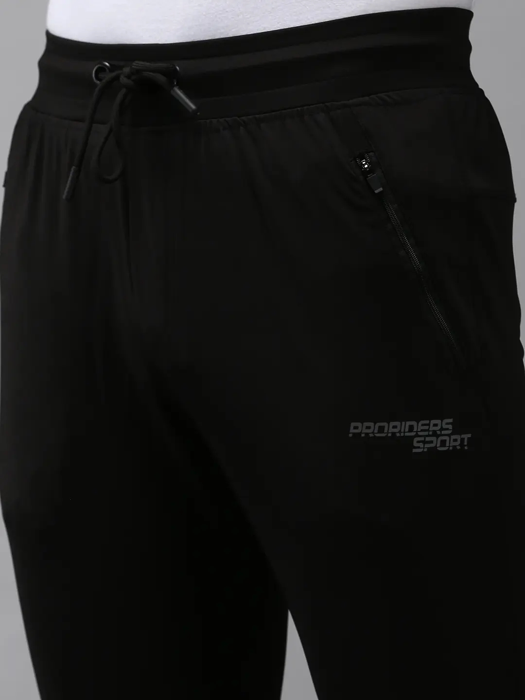 Showoff | SHOWOFF Men Black Solid  Regular Fit Track Pant 4