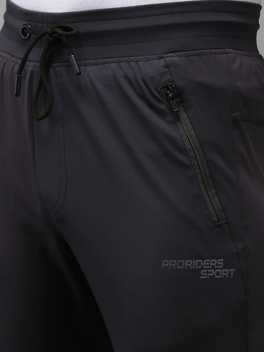 Showoff | SHOWOFF Men's Grey Regular Fit Solid Track Pant 4
