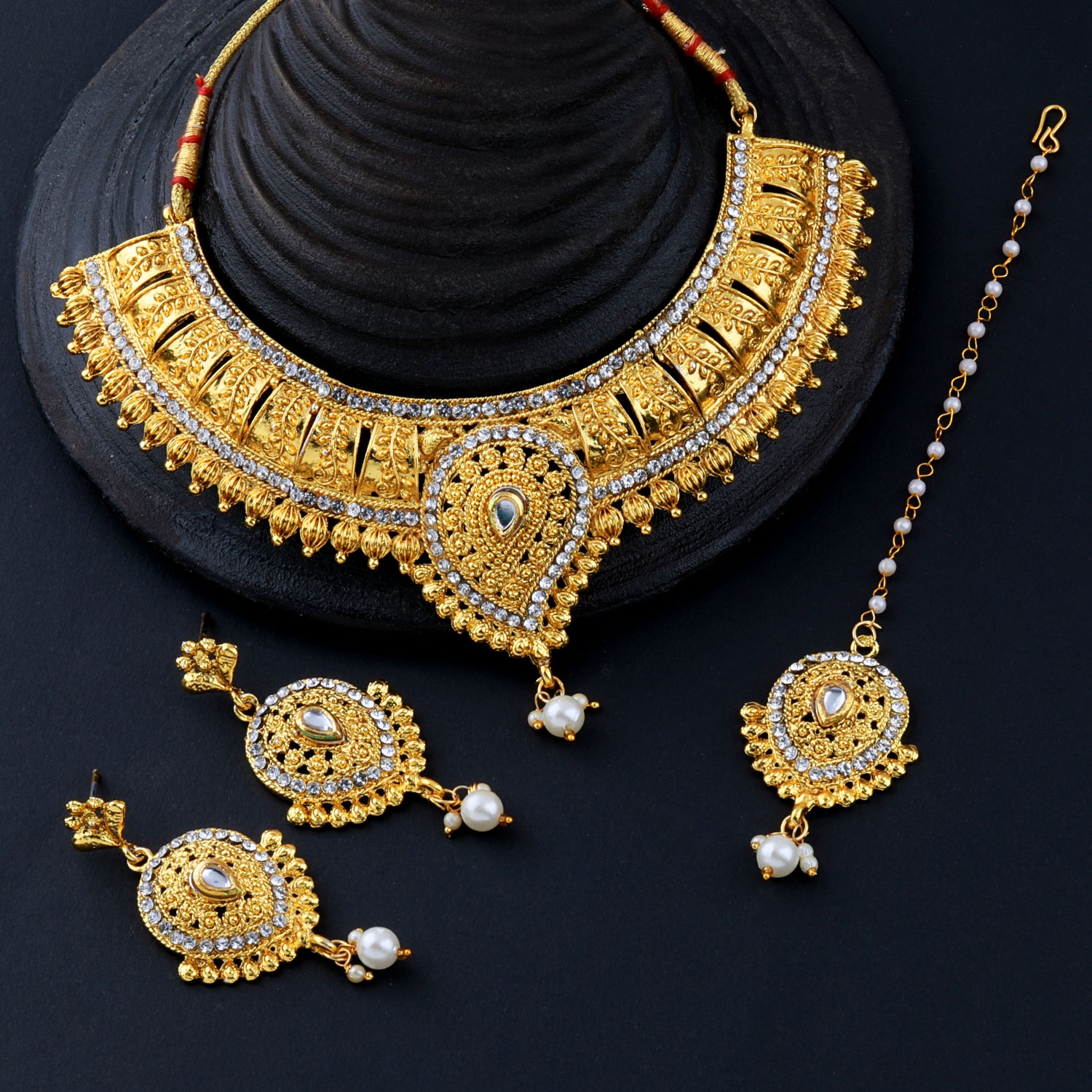 Wonderful Choker Necklace Set With Earring For Women & Girls