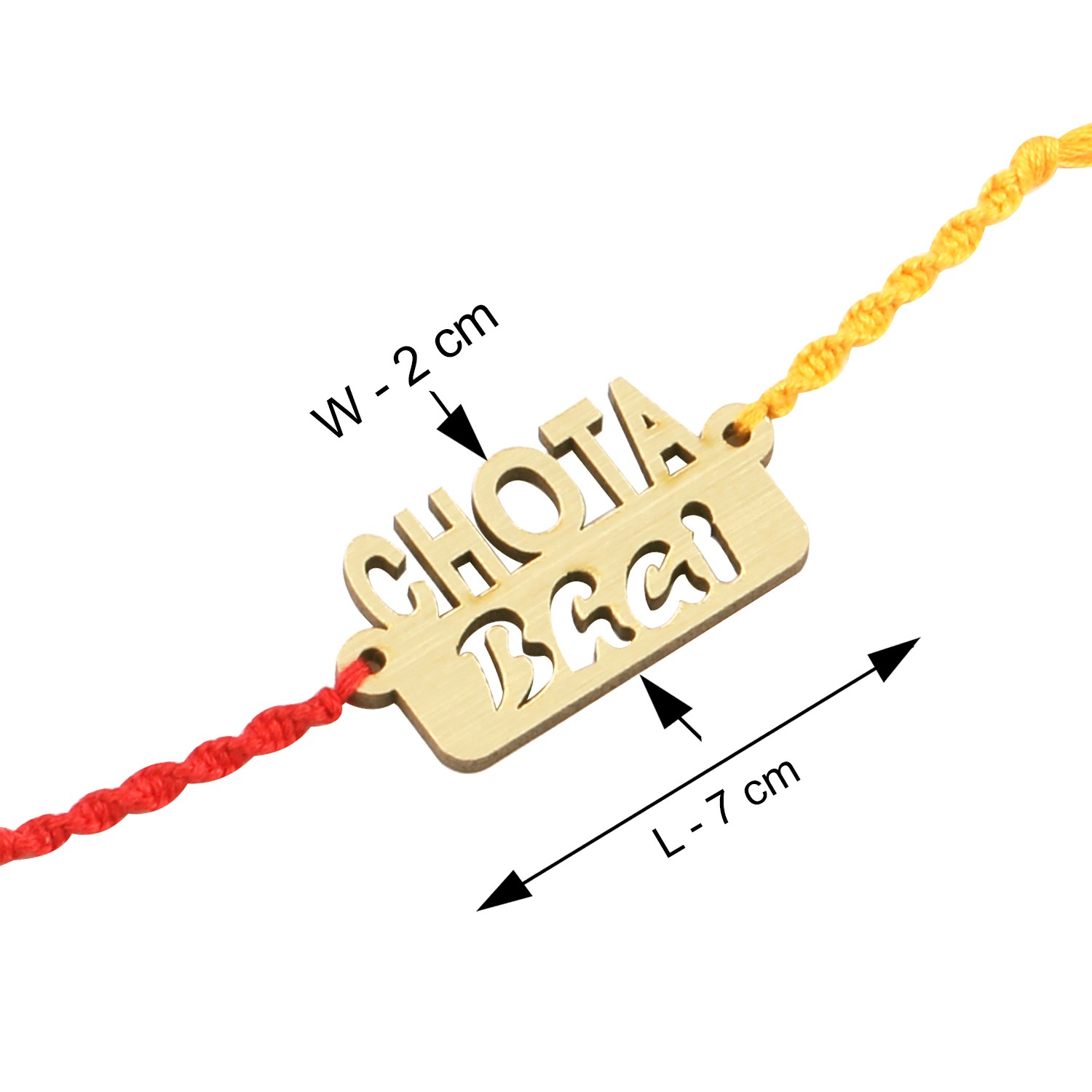  Exclusive Bhaiya Rakhi " CHOTA BHAI" Designer Pendent For Bhaiya/Brother/Bhai With Roli Chawal And 1 Greeting Card 