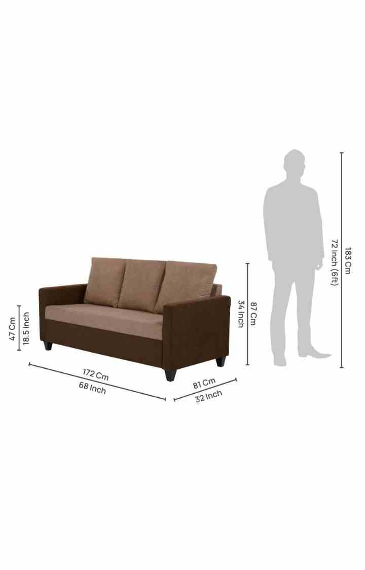 neudot Saya 3 Seater Dual Color Sofa for Living Room