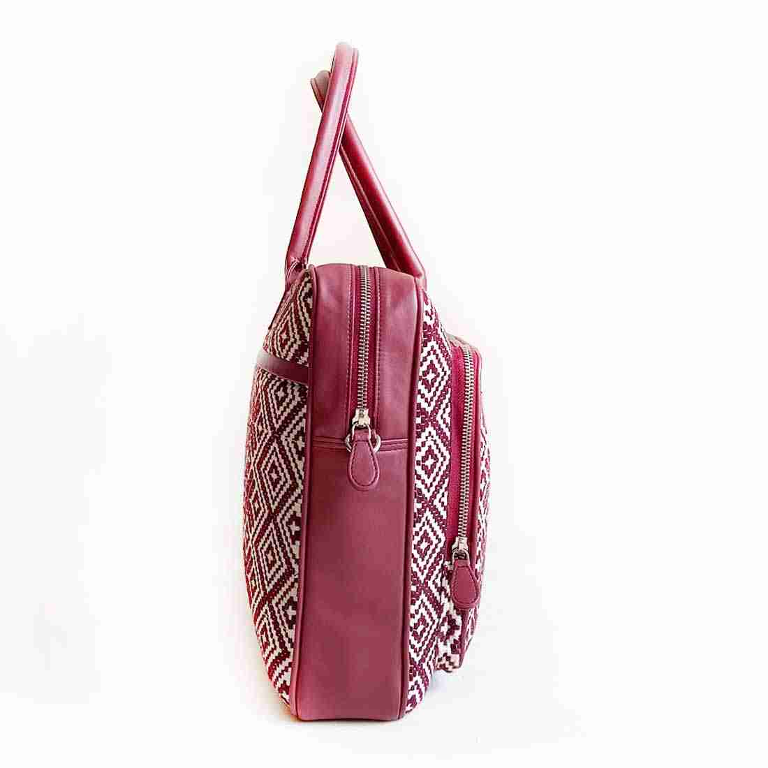 Wildflower Merlot Laptop Bag for Women