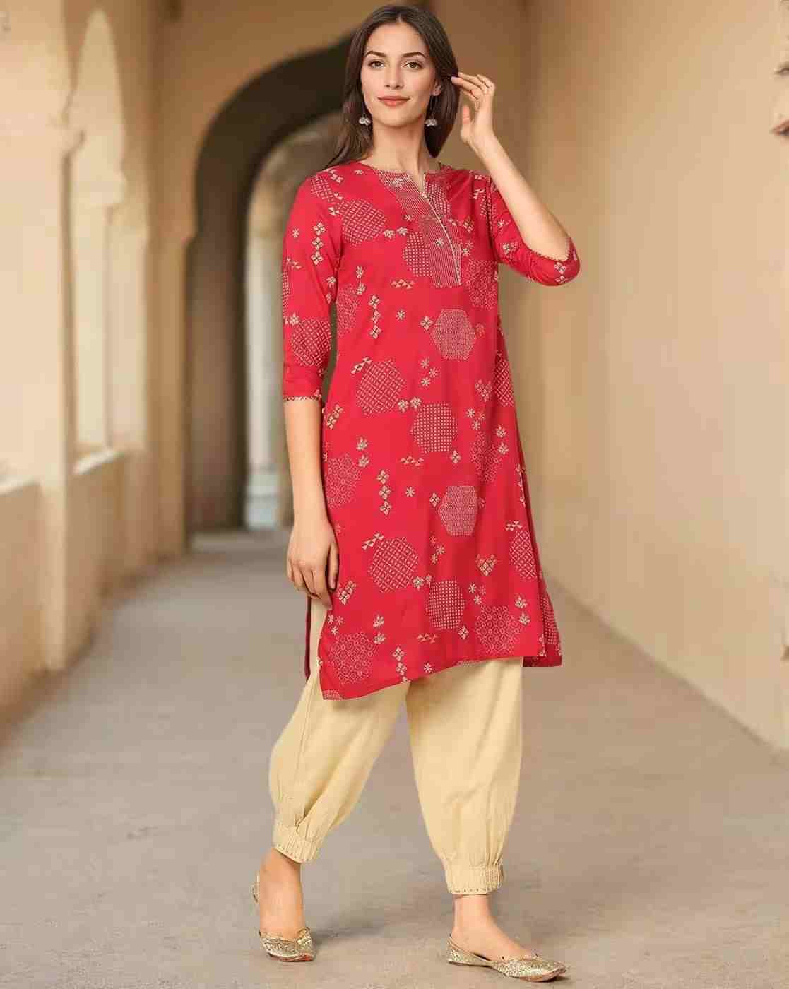 SIYAHI | Women Printed Straight Kurta|0