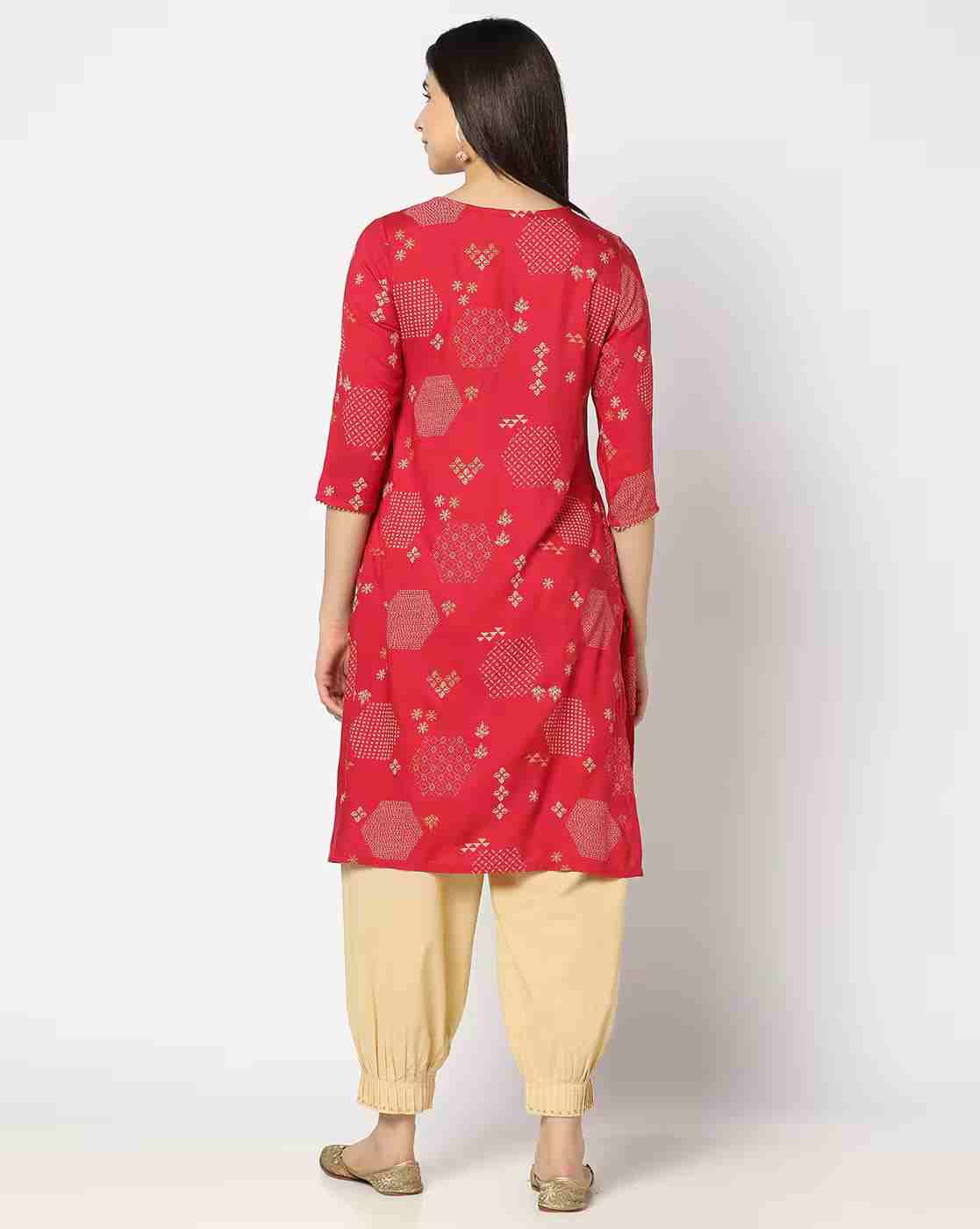 SIYAHI | Women Printed Straight Kurta|2