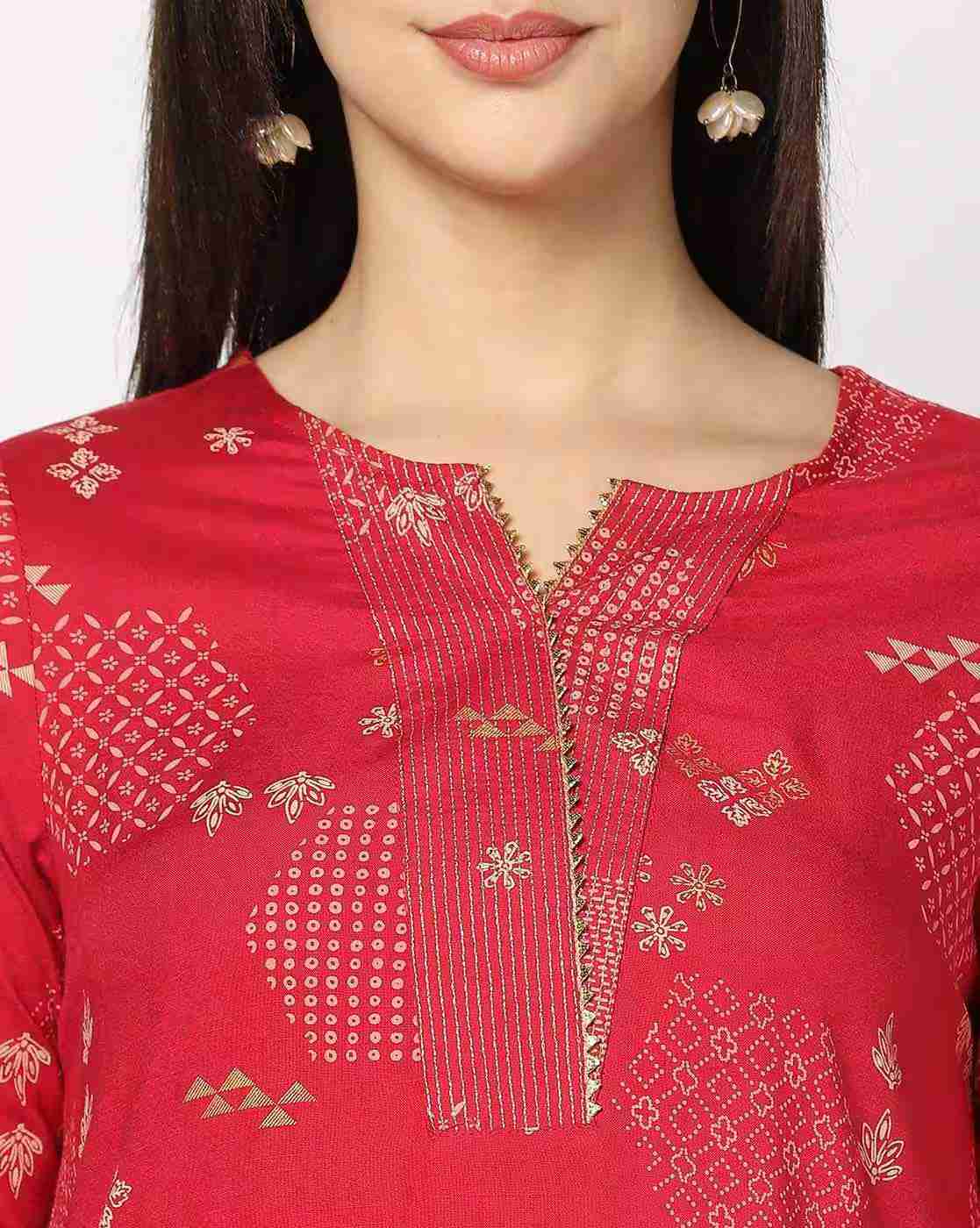SIYAHI | Women Printed Straight Kurta|3