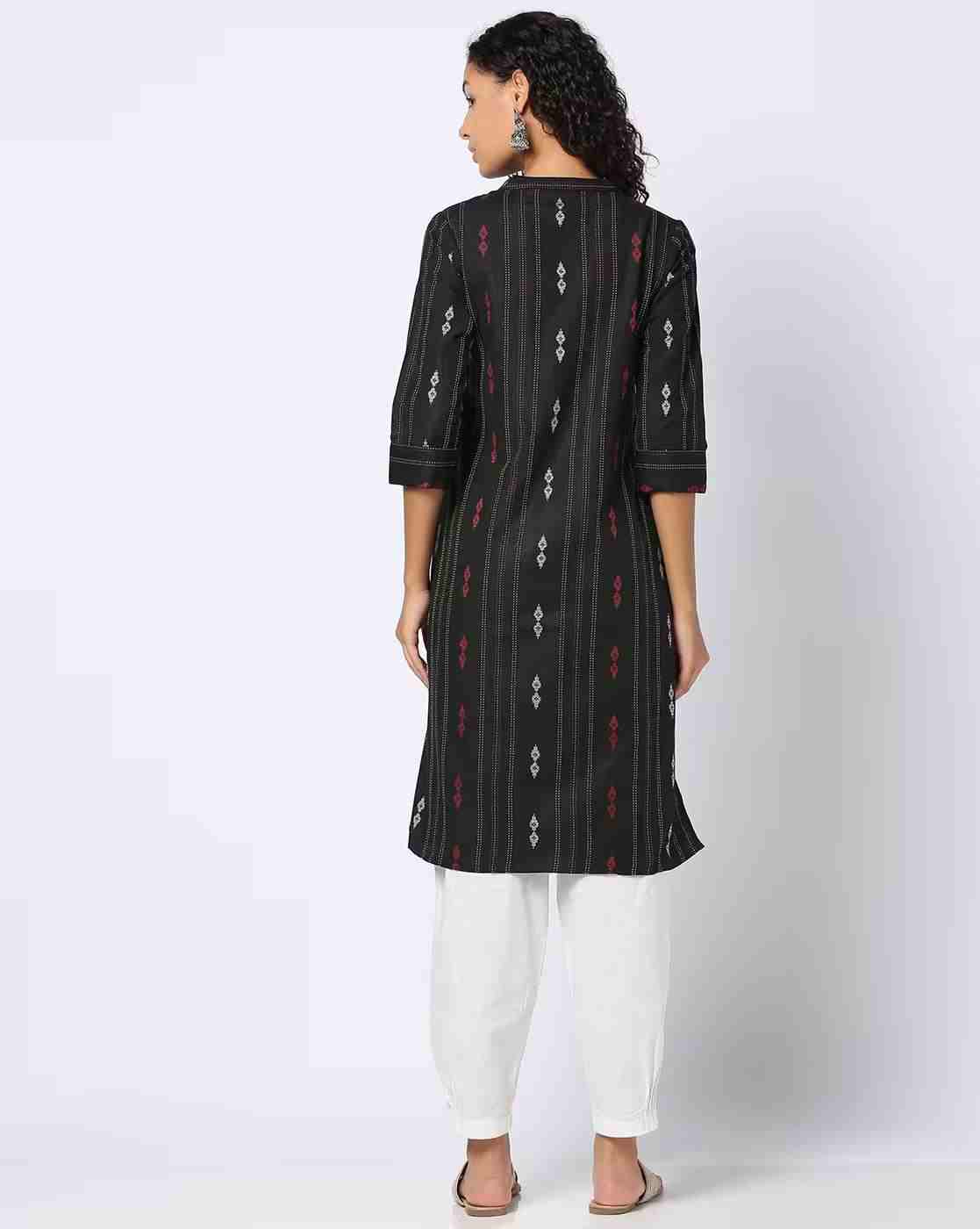 SIYAHI | Women Woven Straight Kurta|2