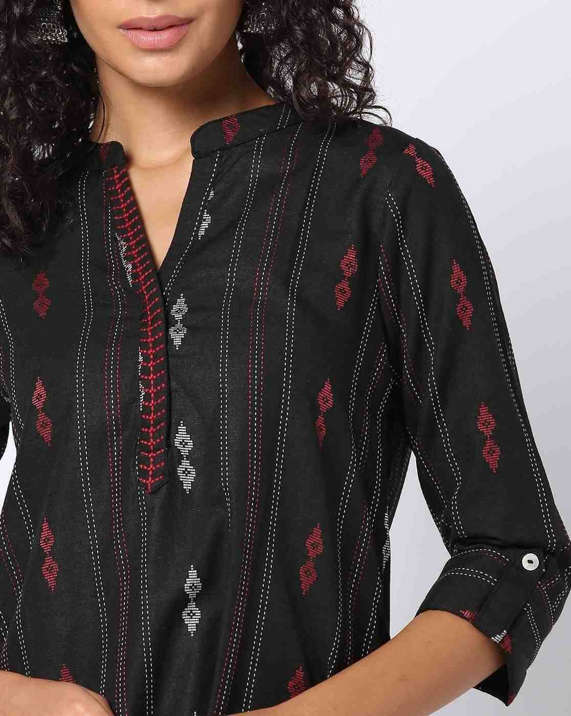 SIYAHI | Women Woven Straight Kurta|3