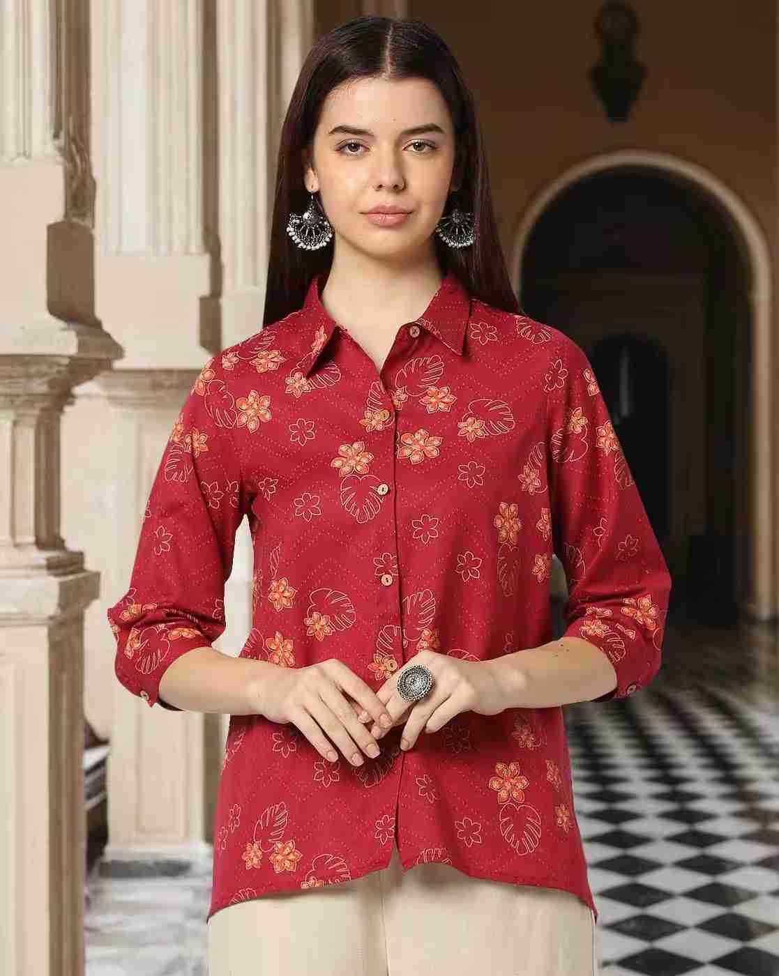 SIYAHI | Women Printed Regular Fit Shirt|0