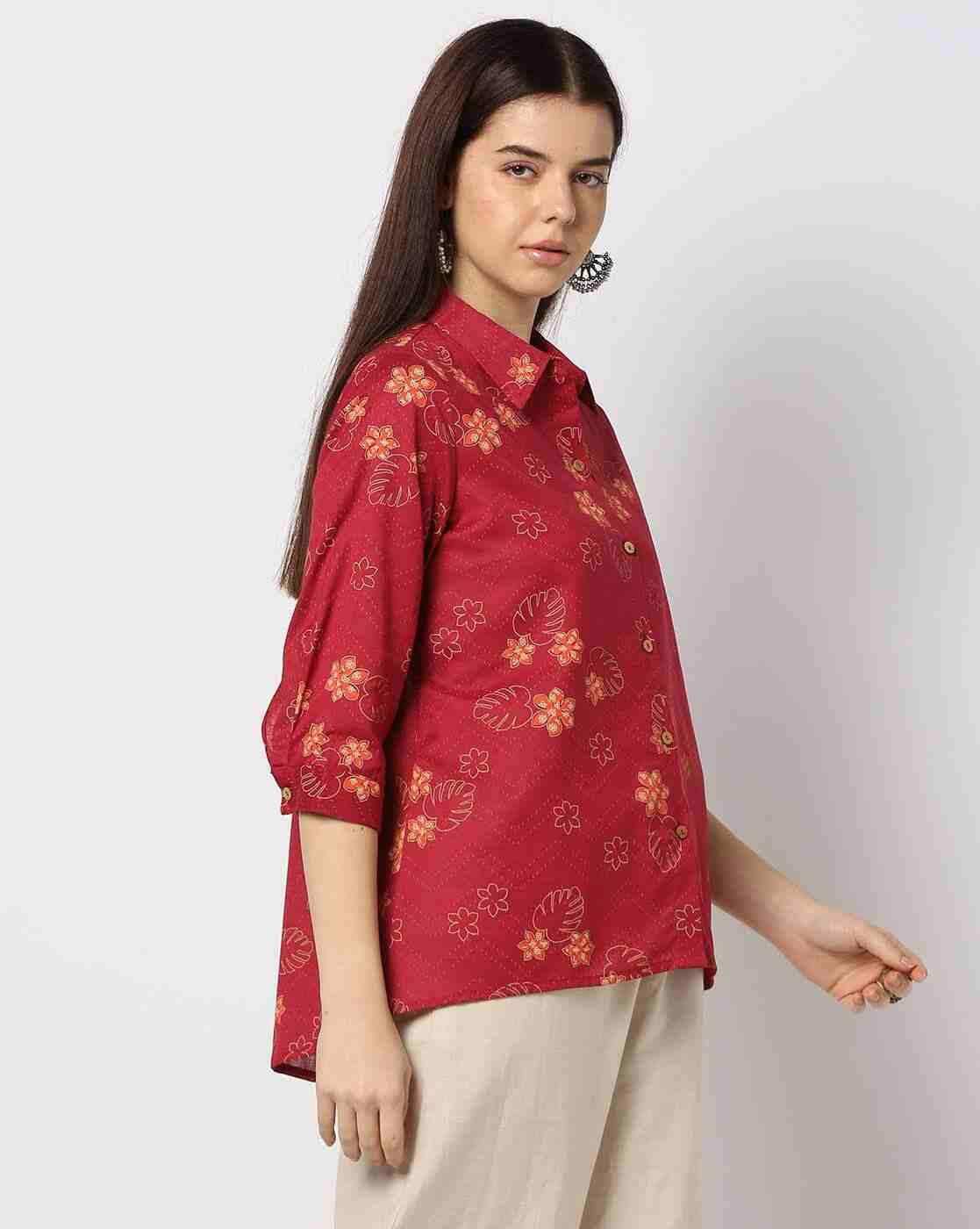 SIYAHI | Women Printed Regular Fit Shirt|1
