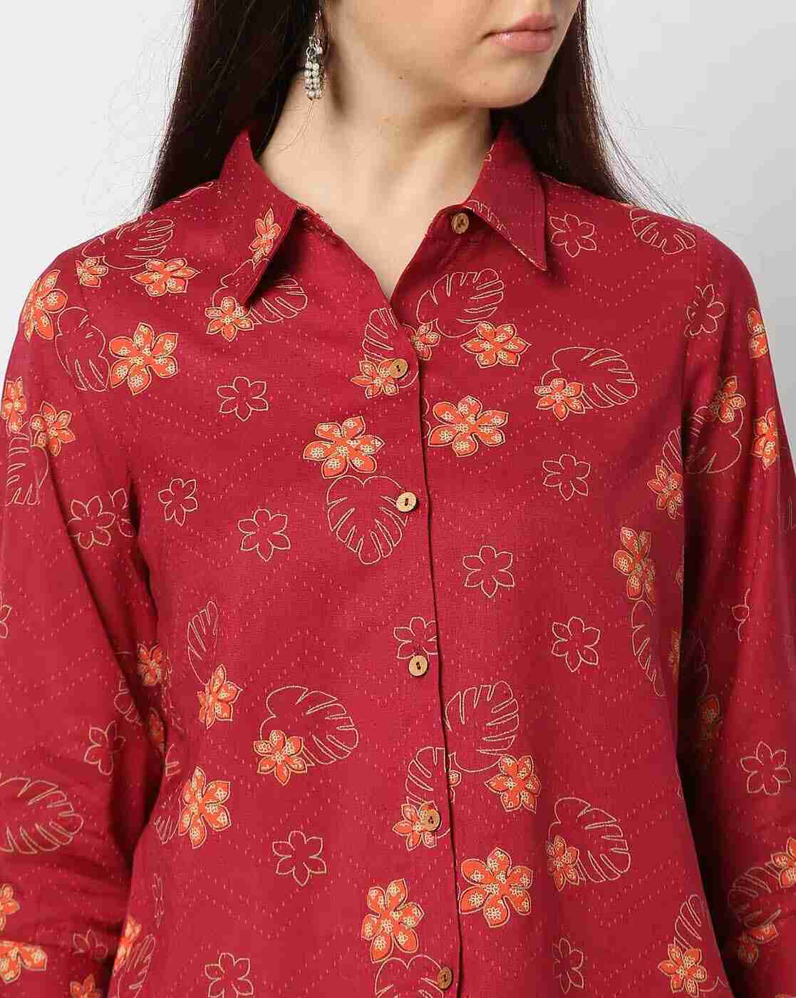 SIYAHI | Women Printed Regular Fit Shirt|3