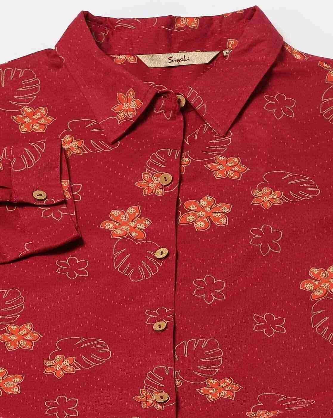 SIYAHI | Women Printed Regular Fit Shirt|5