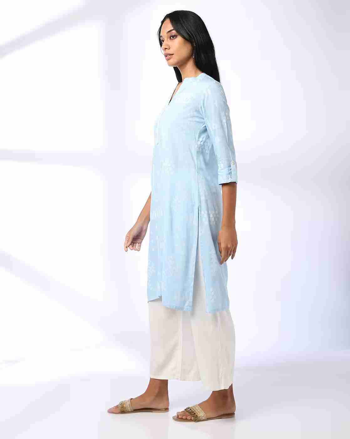 SIYAHI | Women Printed Straight Kurta|1