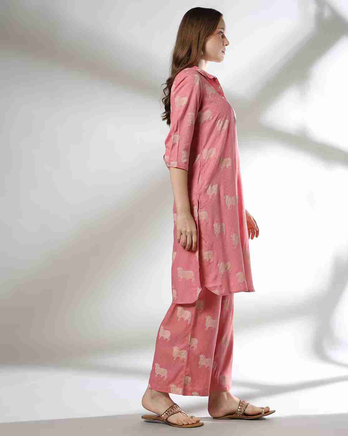 SIYAHI | Women Printed Top with Palazzos|1