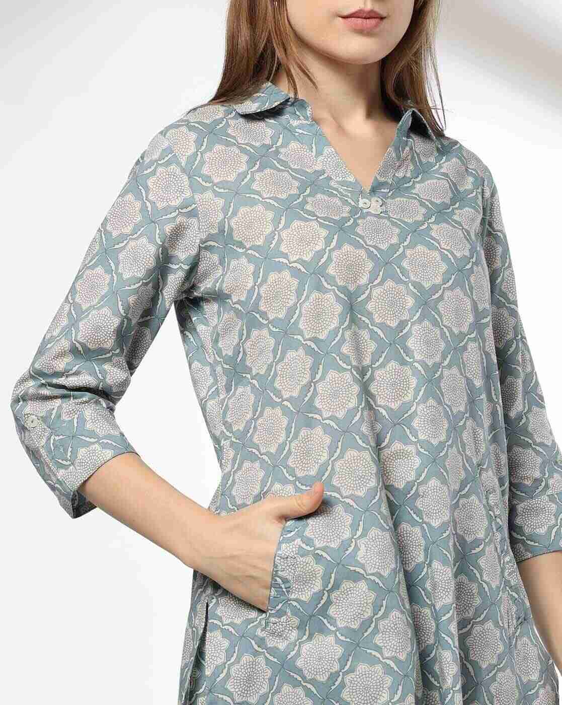 SIYAHI | Women Floral Print Straight Kurta & Pants Set|3