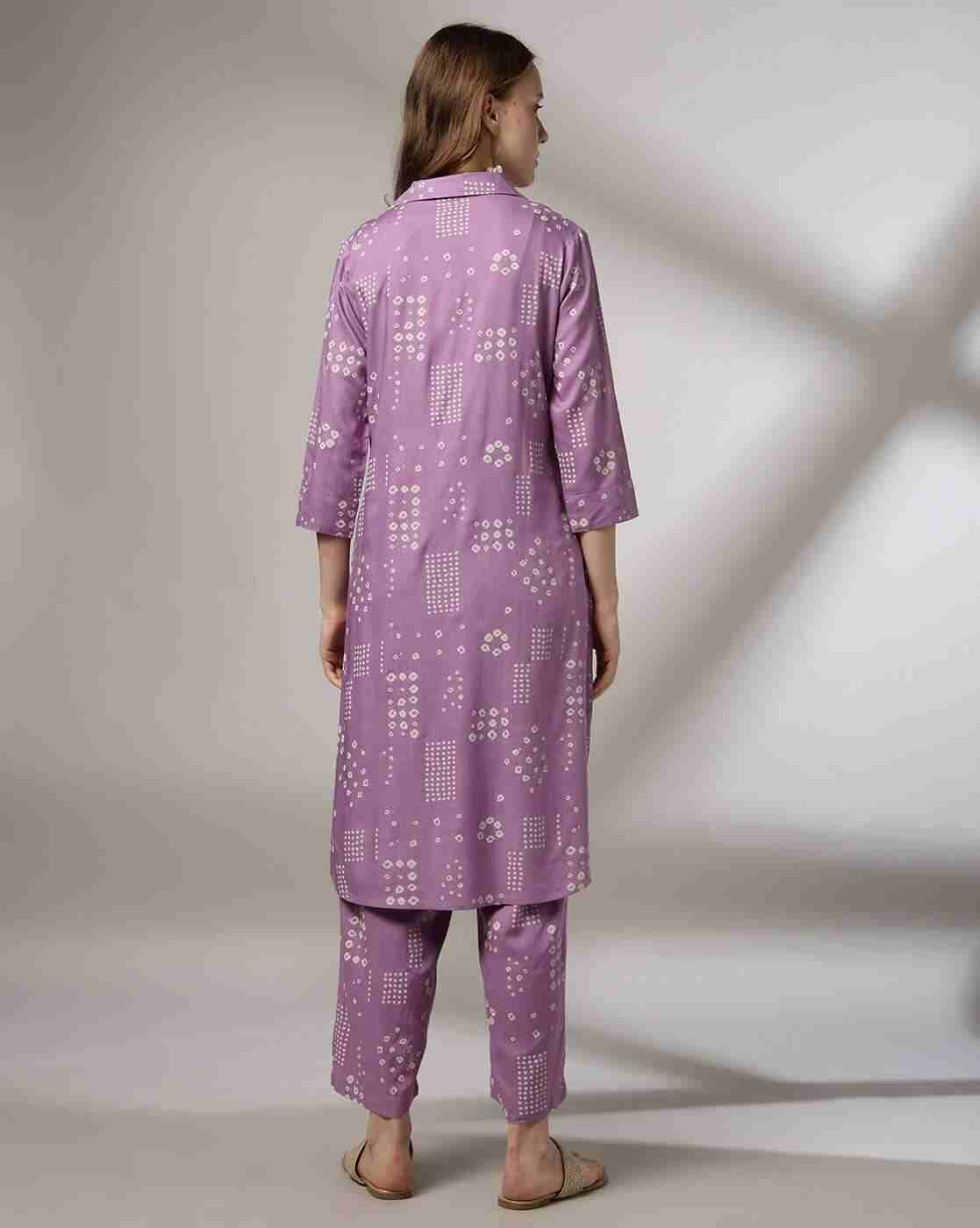 SIYAHI | Women Bandhani Print Straight Kurta & Pants Set|2