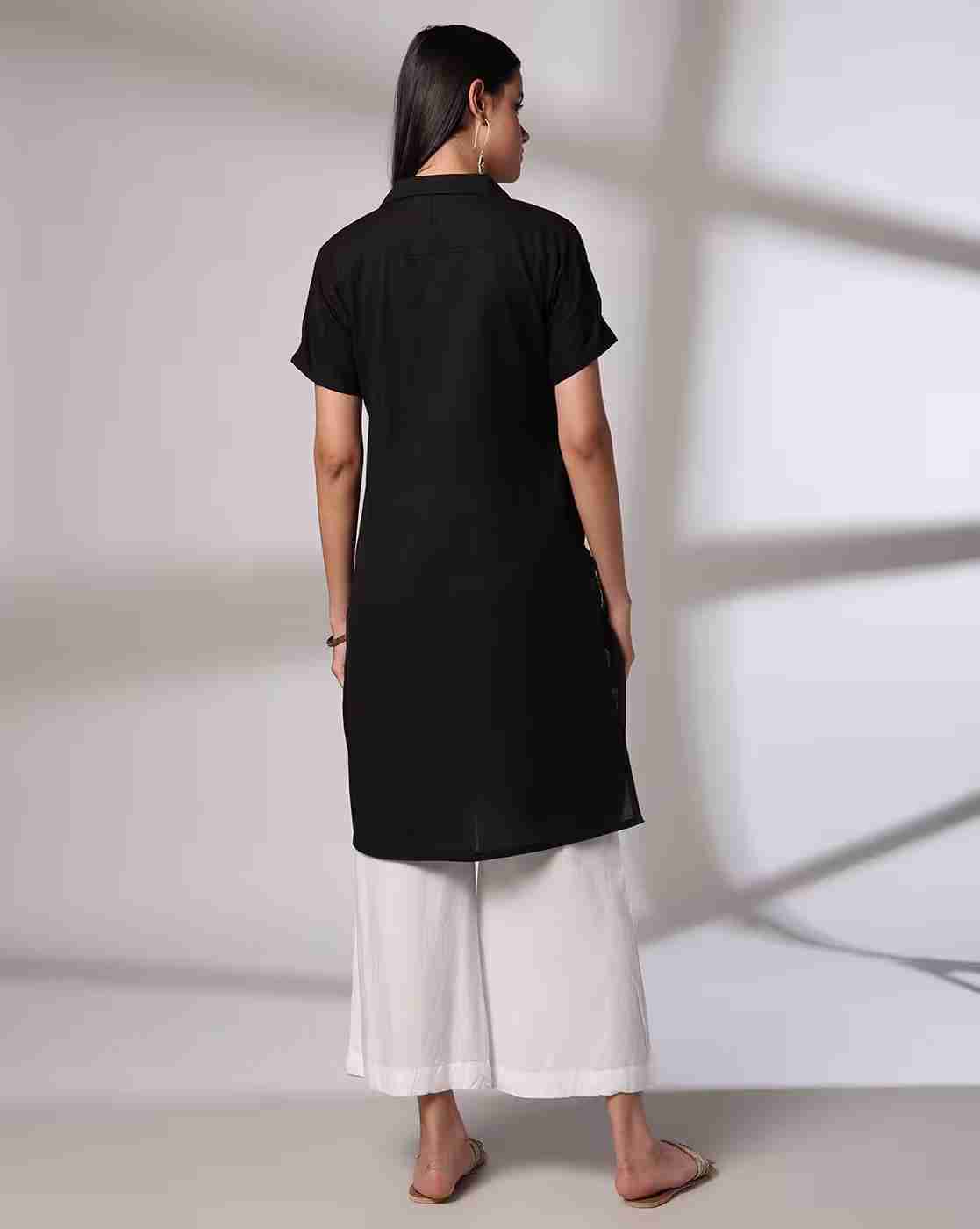SIYAHI | Women Embroidered Straight Kurta|2