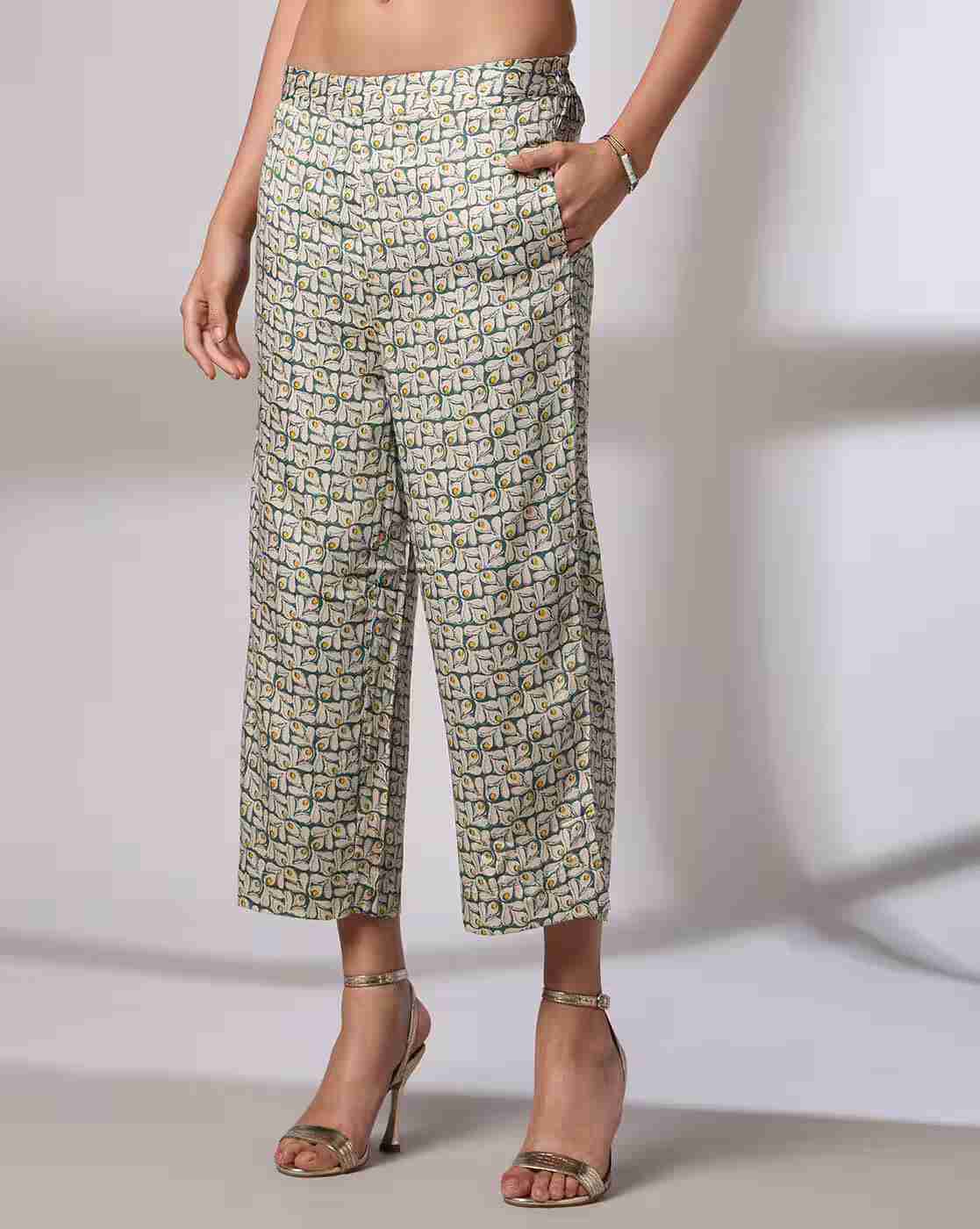 SIYAHI | Women Floral Print Palazzos|0