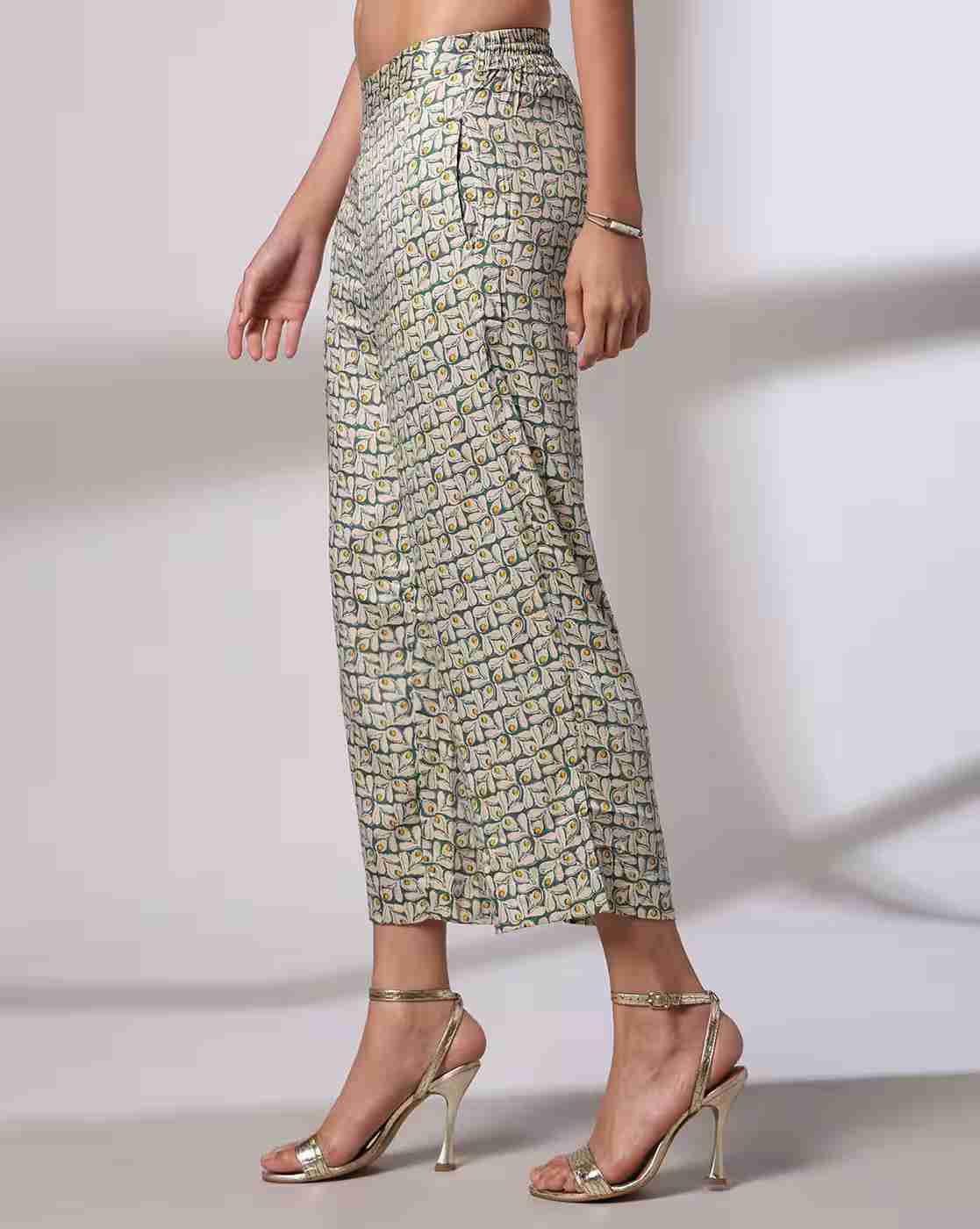 SIYAHI | Women Floral Print Palazzos|1