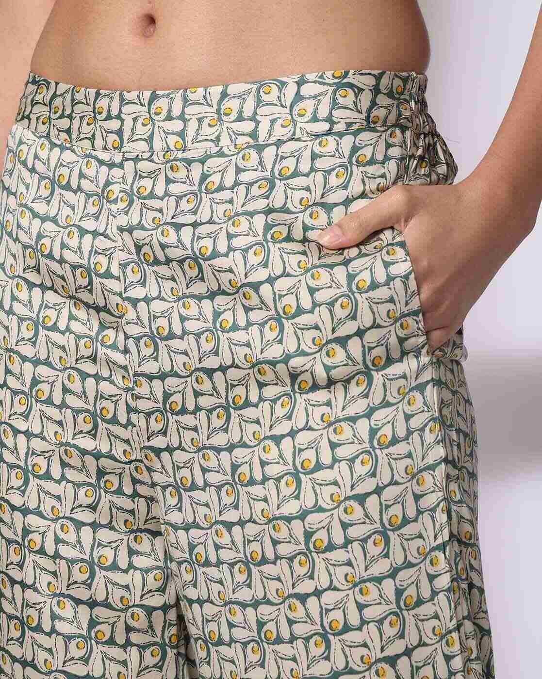 SIYAHI | Women Floral Print Palazzos|3