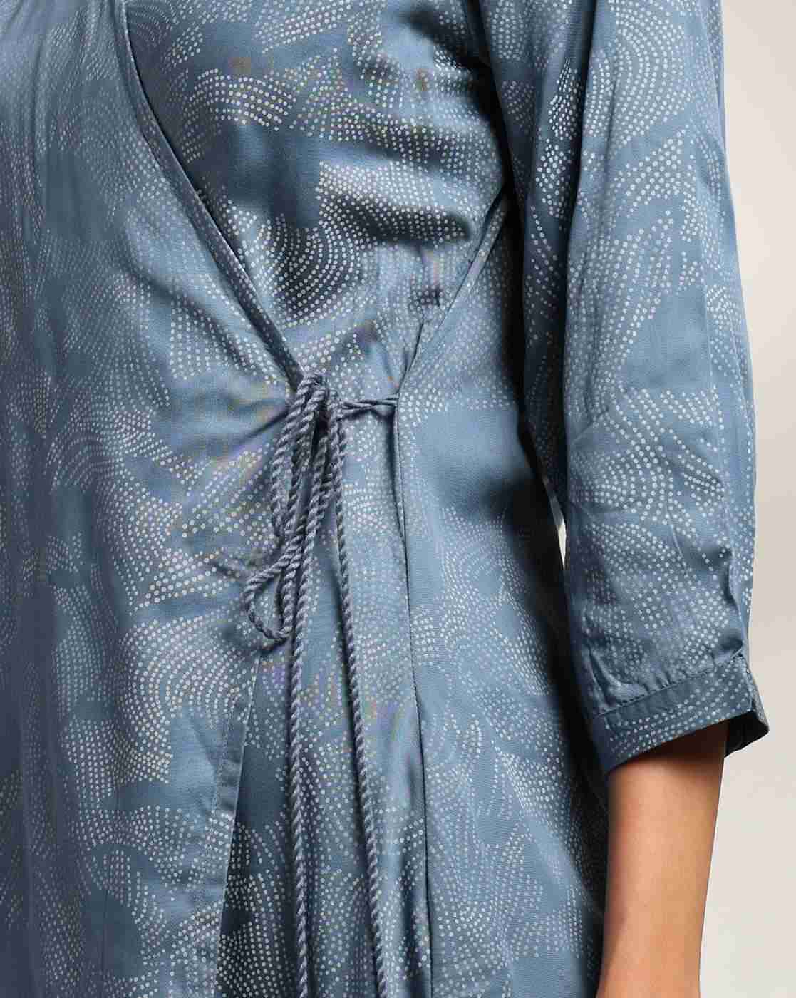 SIYAHI | Women Printed Angrakha Kurta|3