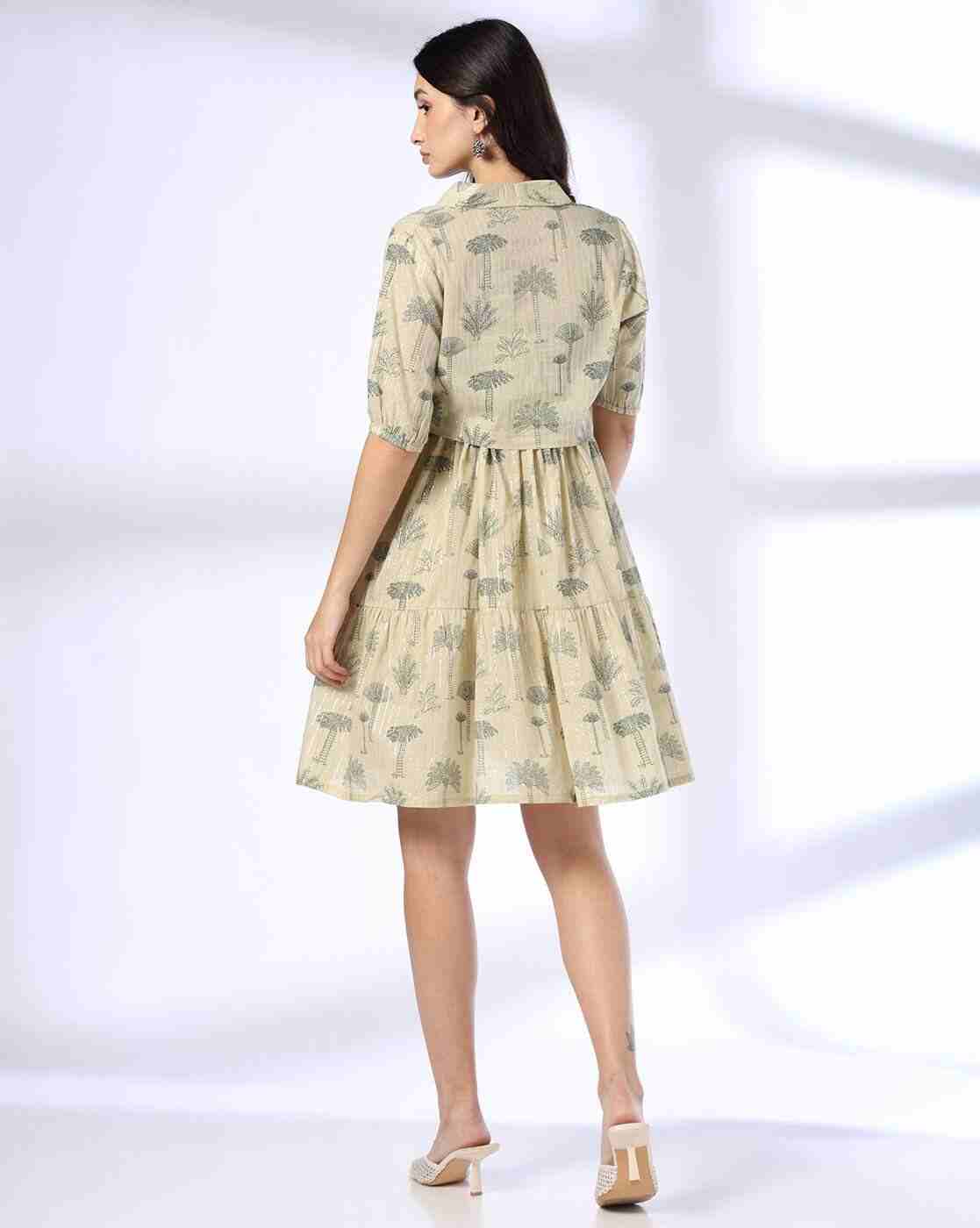 SIYAHI | Women Craft Inspired Printed Strappy A-Line Dress Dress with Jacket|2