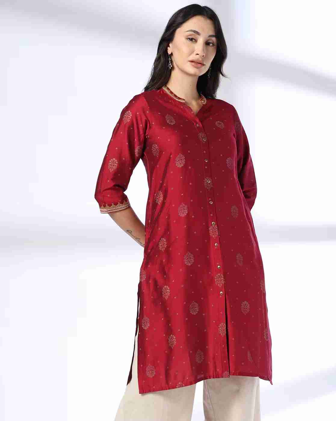 SIYAHI | Women Printed Straight Kurta|0