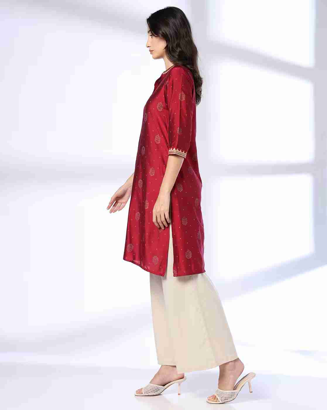SIYAHI | Women Printed Straight Kurta|1