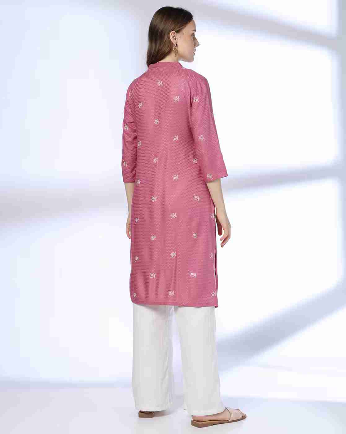 SIYAHI | Women Embroidered Straight Kurta|2