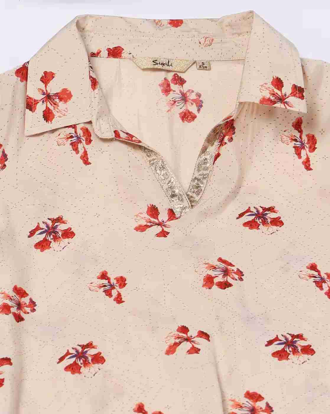 SIYAHI | Women Floral Print Straight Kurta & Pants Set|4