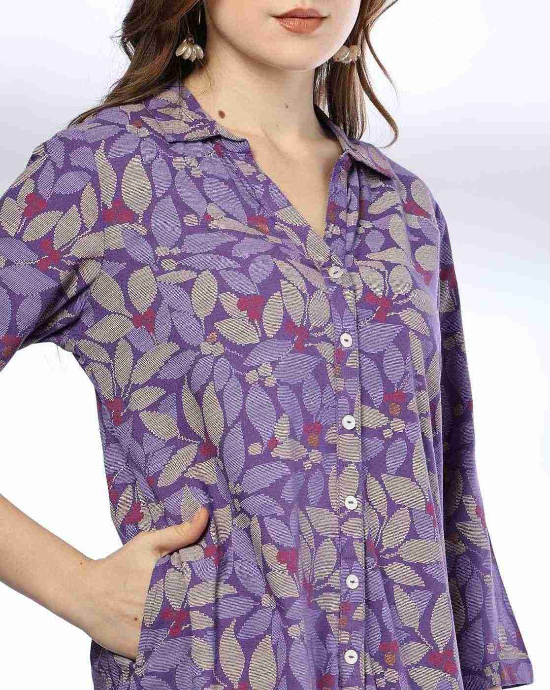 SIYAHI | Women Leaf Print Straight Kurta Suit Set|3