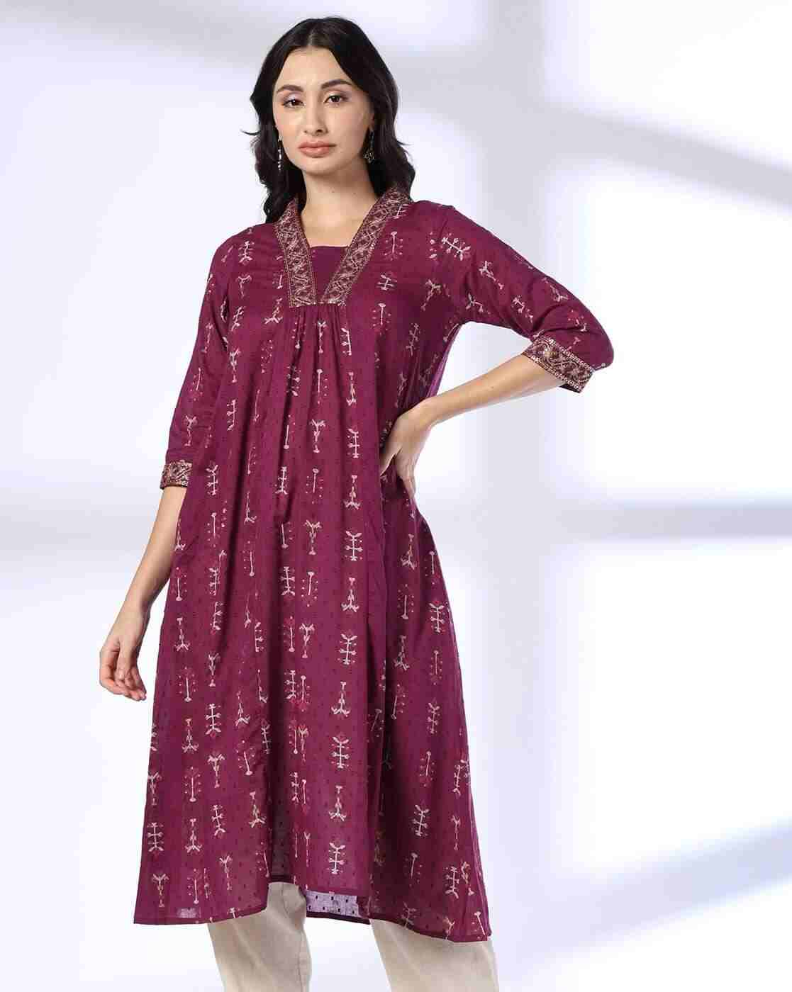 SIYAHI | Women Printed A-Line Dress|0
