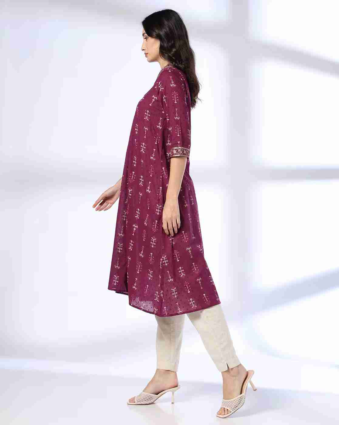SIYAHI | Women Printed A-Line Dress|1