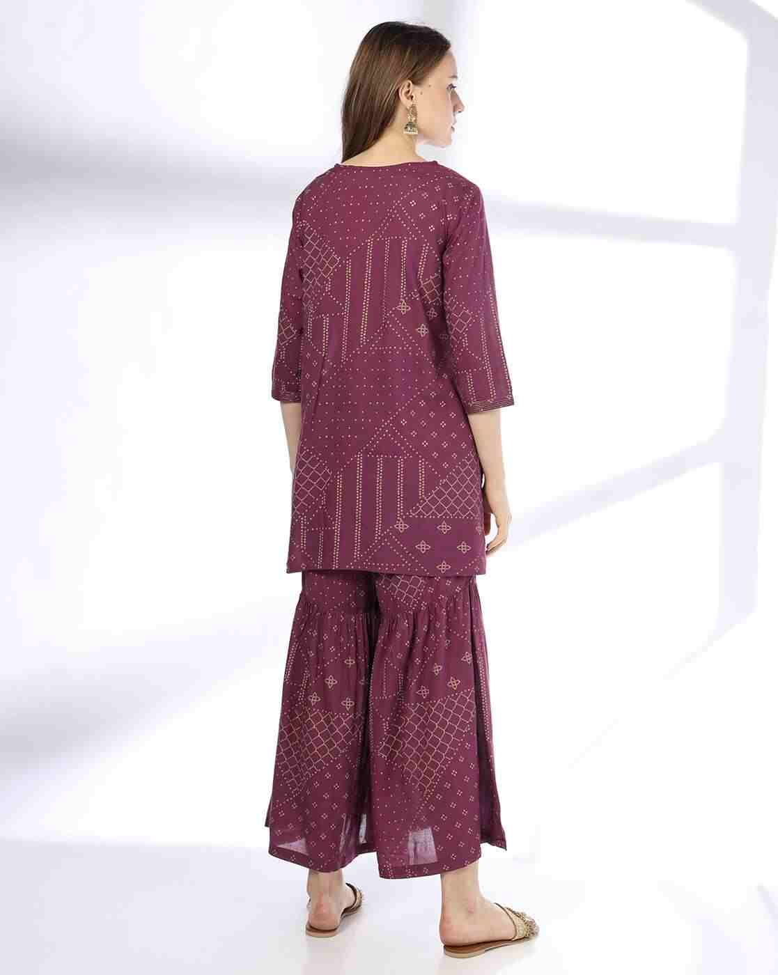 SIYAHI | Women Bandhani Print Straight Kurta Suit Set|2