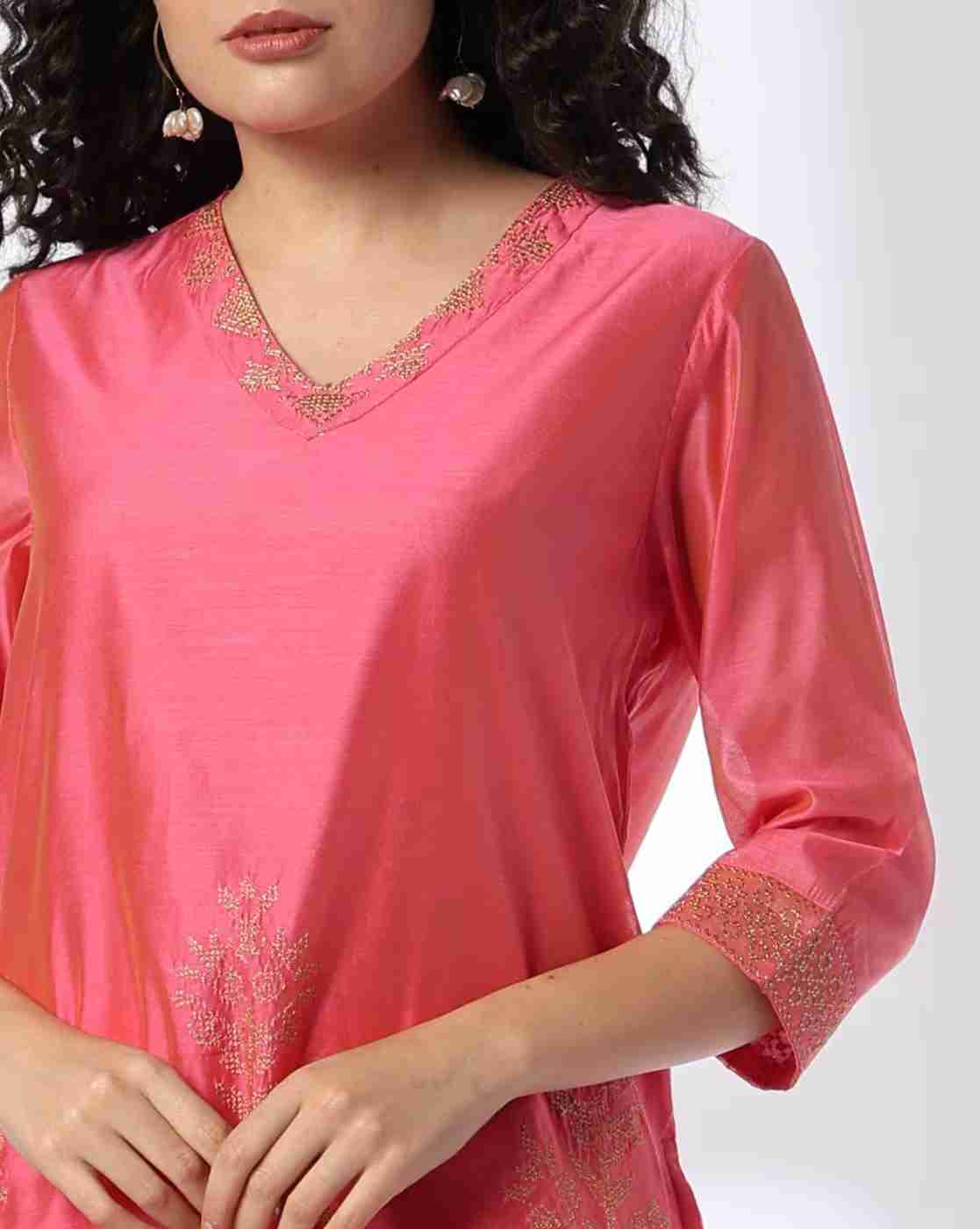 SIYAHI | Women Embroidered Kurta with Palazzos|3