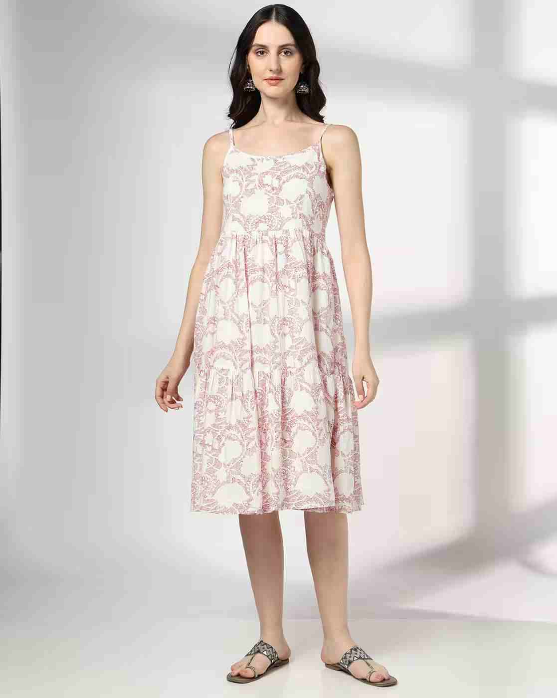 SIYAHI | Women Printed Tiered Dress with Jacket|3