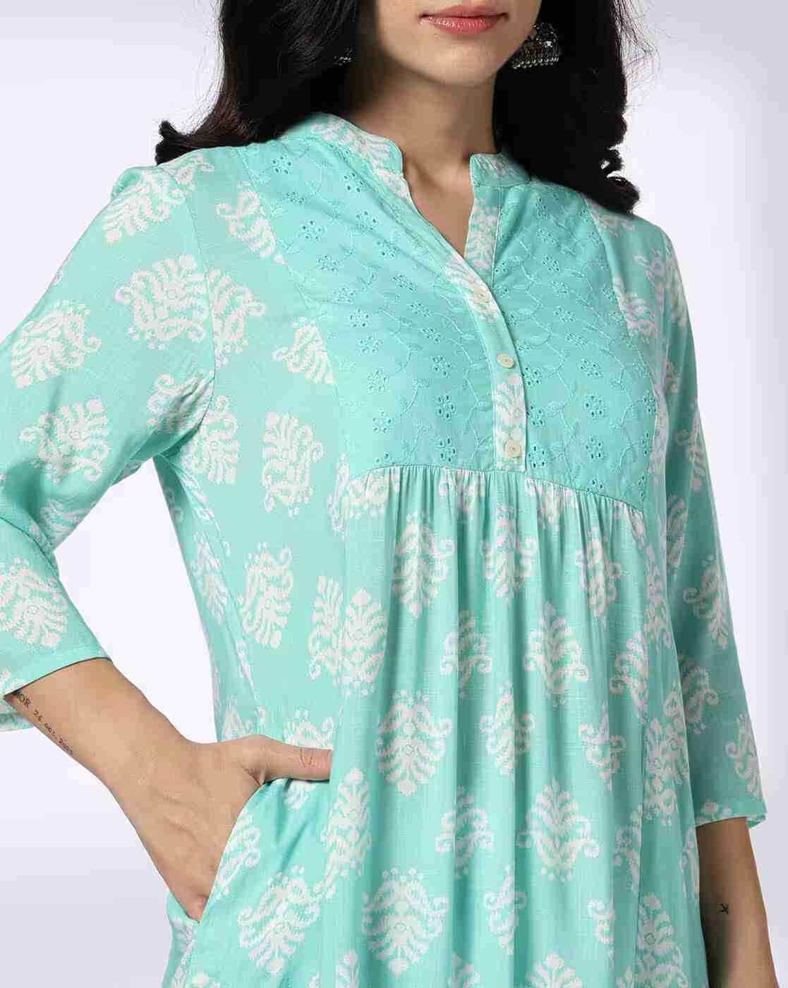 SIYAHI | Women Printed Straight Kurta|3